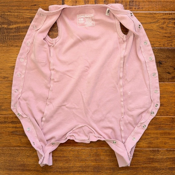L’ovedbaby Organic Sleeveless Overall, 6-9m, mauve pink - Picture 7 of 7